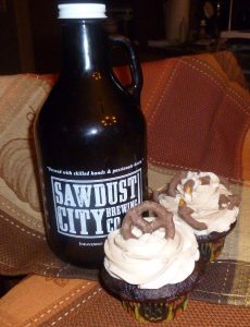 Beer Run cupcake